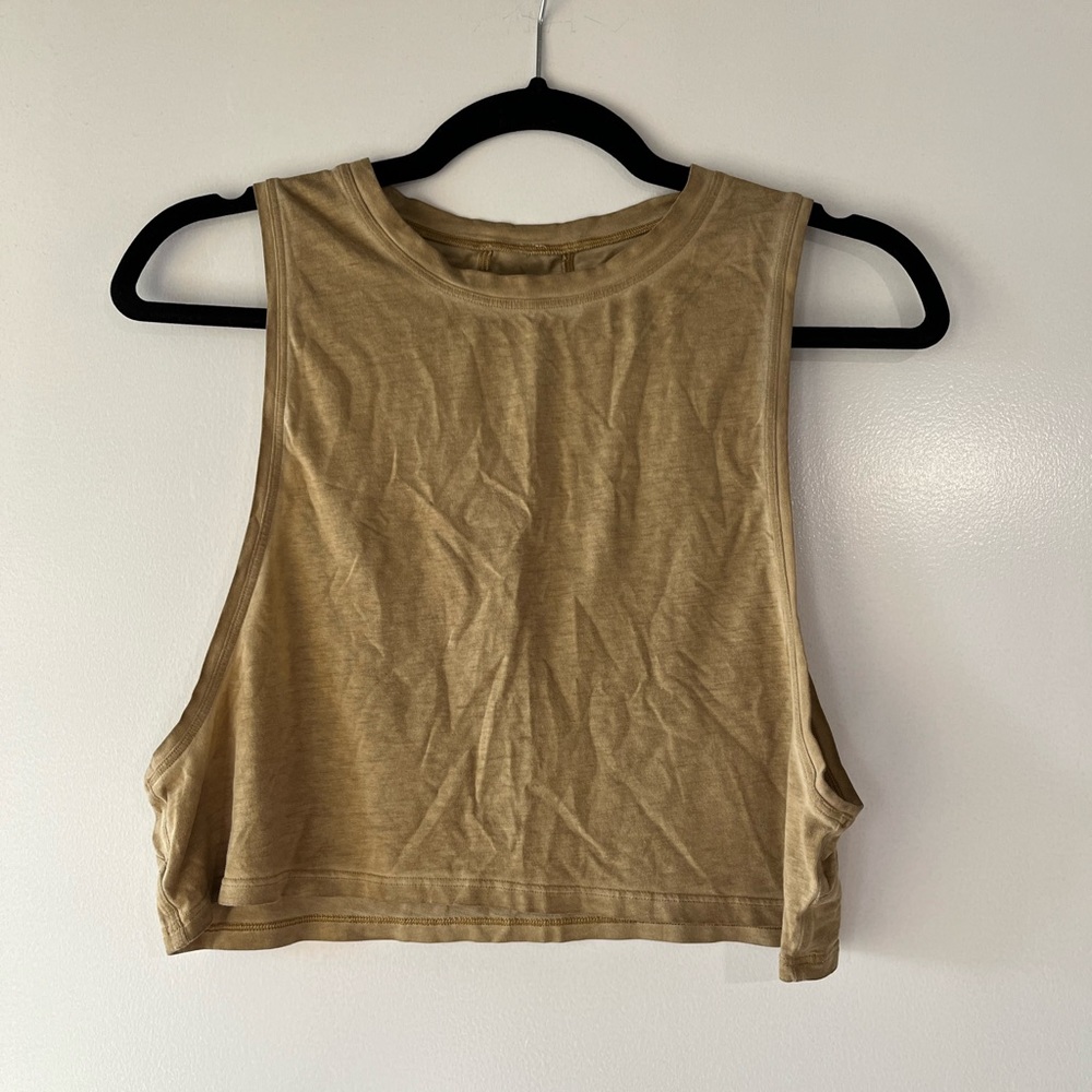 lululemon cropped muscle tank